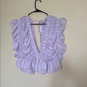 FavLux Fashion lavender top